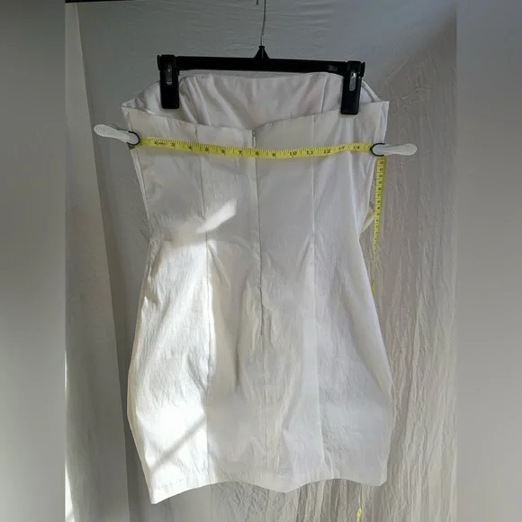 Vintage Cache" Strapless Flower design Cream Dress - Picture 11 of 12